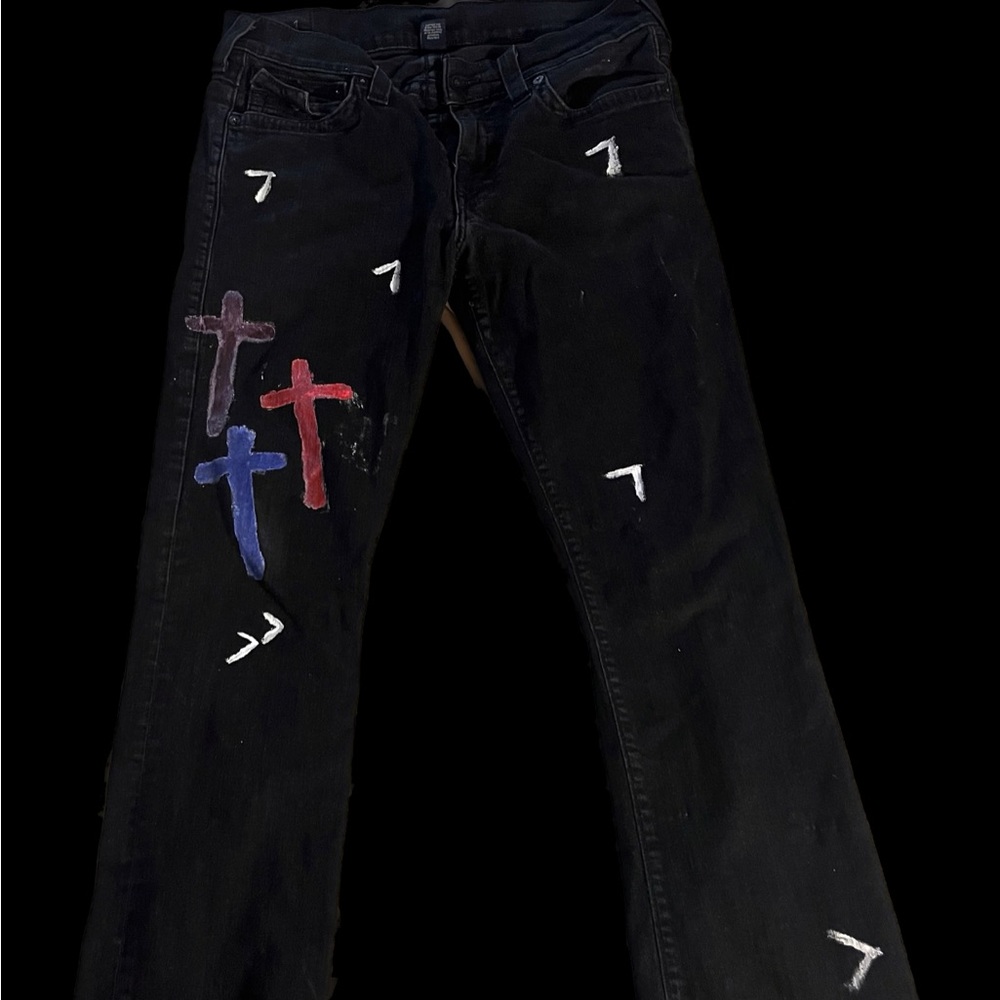 1of1 Handmade "Tabernacle" Inspired Jeans